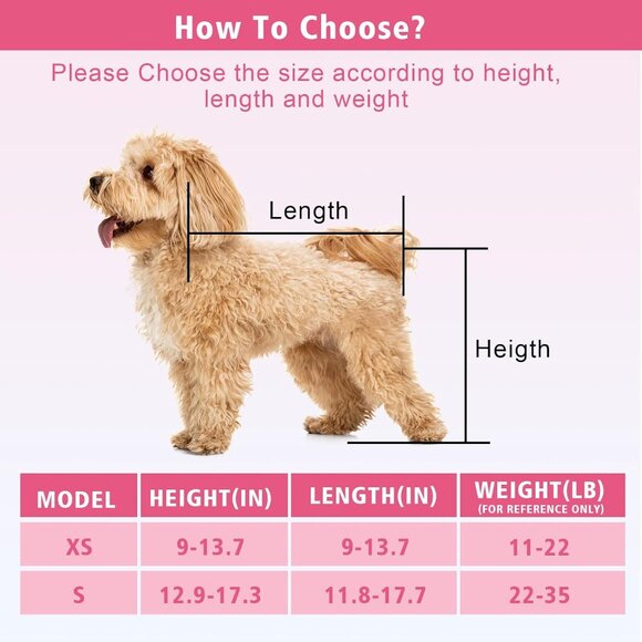 Wheels for Small Pets Hind Limbs,Disabled Hind Legs Walking Stable,Pink,S - Picture 6 of 7